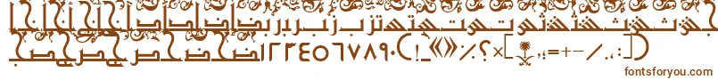 AymShurooq21 Font – Brown Fonts on White Background