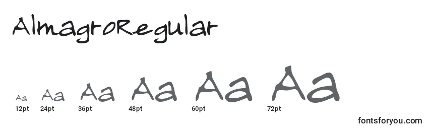 AlmagroRegular Font Sizes