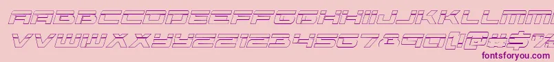 Vorpaloutital Font – Purple Fonts on Pink Background