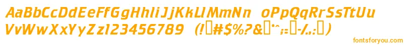 Trekkiedisplayssk Font – Orange Fonts on White Background