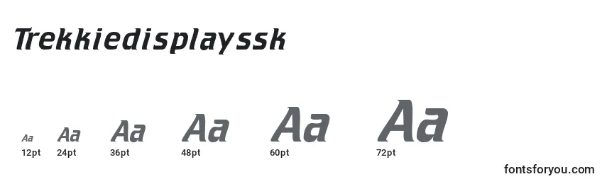 Размеры шрифта Trekkiedisplayssk