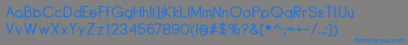 DyelineMedium-fontti – siniset fontit harmaalla taustalla