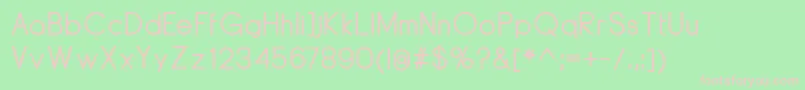 DyelineMedium Font – Pink Fonts on Green Background