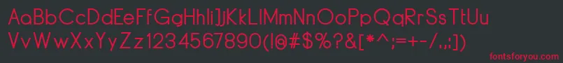 Шрифт DyelineMedium – красные шрифты на чёрном фоне