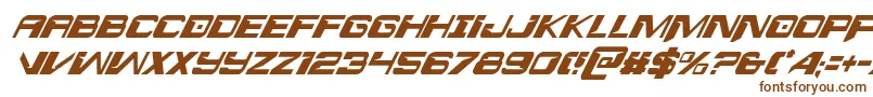 Шрифт Interdictioncondital – коричневые шрифты на белом фоне