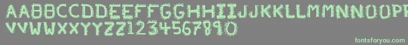 Police PfVeryverybadfont20 – polices vertes sur fond gris
