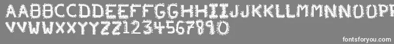 PfVeryverybadfont20 Font – White Fonts on Gray Background