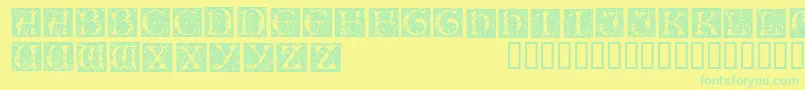 En savoir plus sur la police Illuminationedisplaycapsssk Police Illuminationedisplaycapsssk – polices vertes sur fond jaune