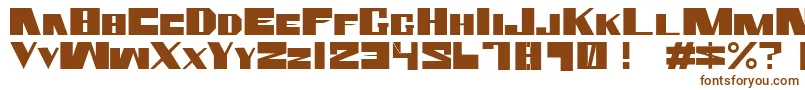 Шрифт RammsteinSh2 – коричневые шрифты на белом фоне