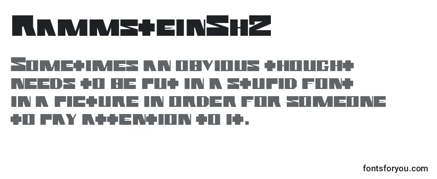Обзор шрифта RammsteinSh2
