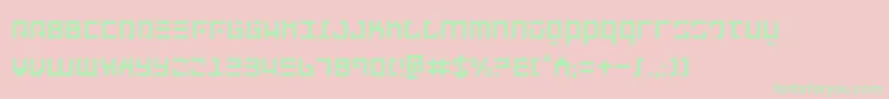 Repulsor Font – Green Fonts on Pink Background