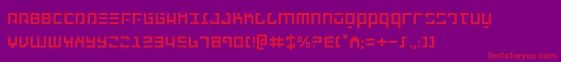 Repulsor Font – Red Fonts on Purple Background