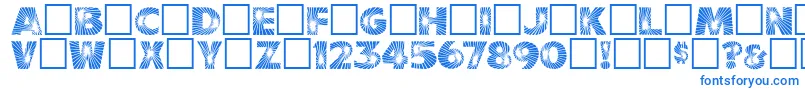 フォントStarburst – 青いフォント