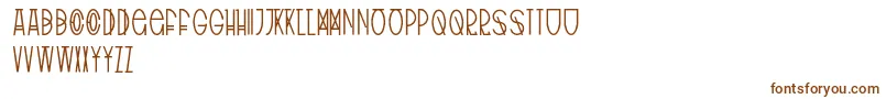Шрифт TribalType – коричневые шрифты на белом фоне
