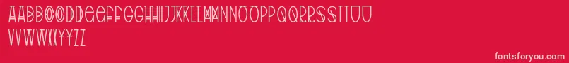 TribalType Font – Pink Fonts on Red Background