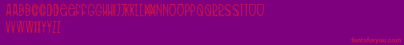 TribalType Font – Red Fonts on Purple Background