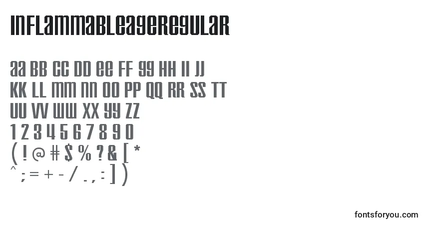 InflammableageRegular Font – alphabet, numbers, special characters