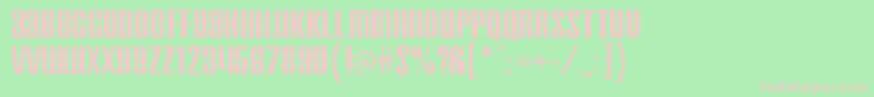 InflammableageRegular Font – Pink Fonts on Green Background