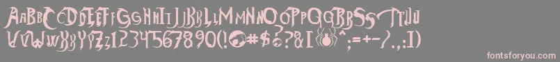 ThundercatsHo Font – Pink Fonts on Gray Background