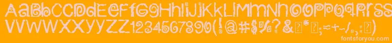More about ColumbiaStroke Font ColumbiaStroke Font – Pink Fonts on Orange Background