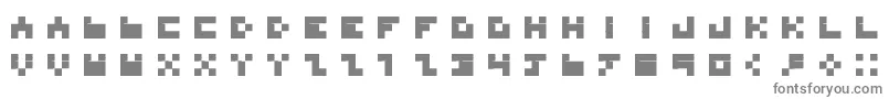 フォントBdTinyfont – 灰色のフォント