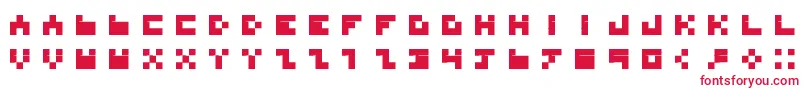 Шрифт BdTinyfont – красные шрифты