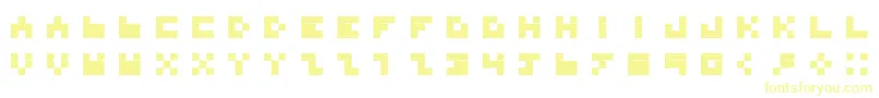 フォントBdTinyfont – 黄色のフォント