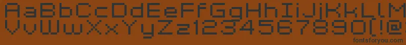 Kyrou7WideXtnd Font – Black Fonts on Brown Background