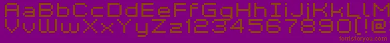 Шрифт Kyrou7WideXtnd – коричневые шрифты на фиолетовом фоне