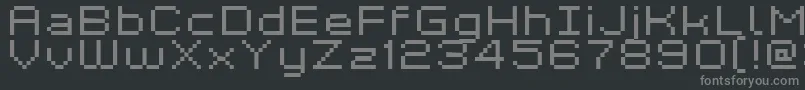Czcionka Kyrou7WideXtnd – szare czcionki na czarnym tle