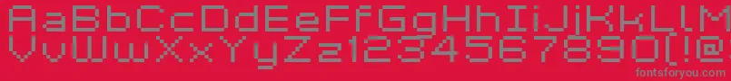 fuente Kyrou7WideXtnd – Fuentes Grises Sobre Fondo Rojo