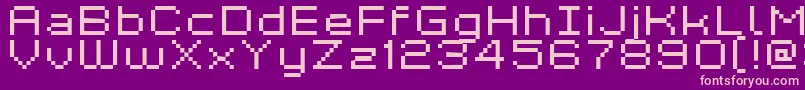 Kyrou7WideXtnd Font – Pink Fonts on Purple Background