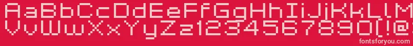 Kyrou7WideXtnd Font – Pink Fonts on Red Background