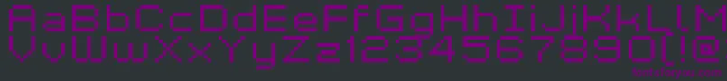 Kyrou7WideXtnd Font – Purple Fonts on Black Background