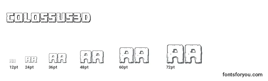 Colossus3D Font Sizes