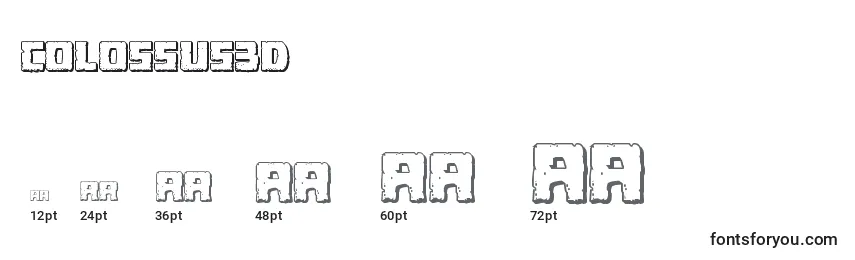 Tamaños de fuente Colossus3D