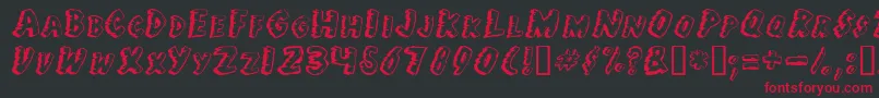 Jungle Fever Font – Red Fonts on Black Background