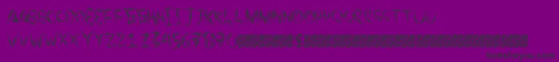 Police Autumntwo – polices noires sur fond violet