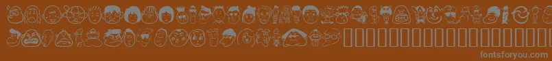More about Sakabe People01 Font Sakabe People01 Font – Gray Fonts on Brown Background