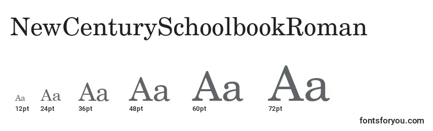 NewCenturySchoolbookRoman Font Sizes