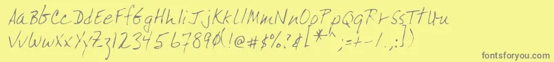 Saiba mais sobre a fonte Lehn165 Fonte Lehn165 – fontes cinzas em um fundo amarelo