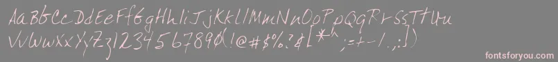 More about Lehn165 Font Lehn165 Font – Pink Fonts on Gray Background