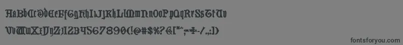 フォントWestdelphiabold – 黒い文字の灰色の背景