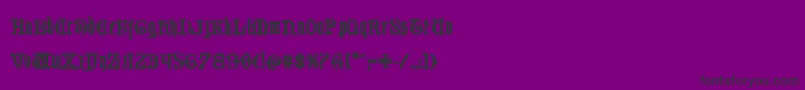 Westdelphiabold Font – Black Fonts on Purple Background