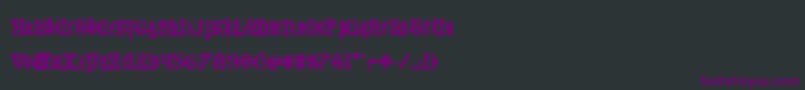 Westdelphiabold Font – Purple Fonts on Black Background