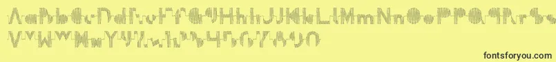 Oscilloscope Font – Black Fonts on Yellow Background