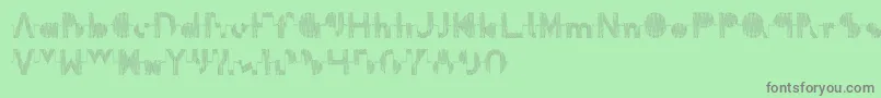 Oscilloscope Font – Gray Fonts on Green Background