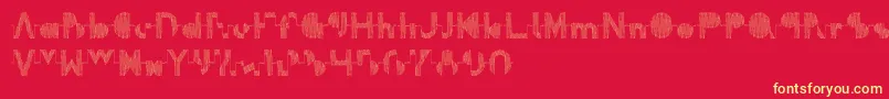 Oscilloscope Font – Yellow Fonts on Red Background