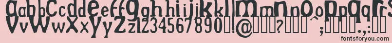 DrekNormal Font – Black Fonts on Pink Background