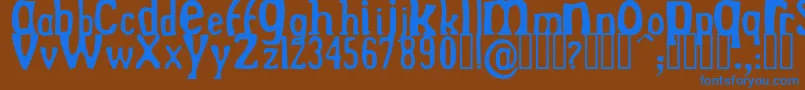 Подробнее о шрифте DrekNormal Шрифт DrekNormal – синие шрифты на коричневом фоне